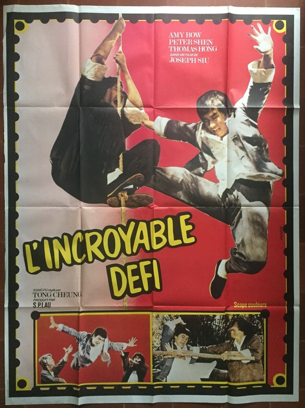 Affiche L'Incroyable Defi Arts Martiaux Karate Joseph Siu 120x160cm