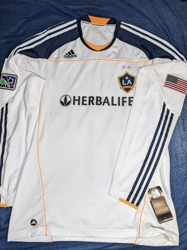 【未使用】adidas LA Galaxy オーセンティック Mサイズ Los Angeles Galaxy Adidas Football Soccer Jersey Men's Large