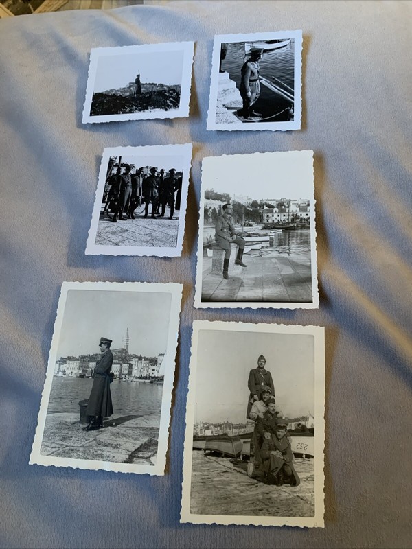 Croazia Istria - Pola Rovinj Rovigno 6 Foto 1939-40 Militari  Croatia