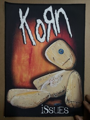 Korn Issues Logo Large Back Patch: Digitally Printed, Sew On, 14  X 11 , New