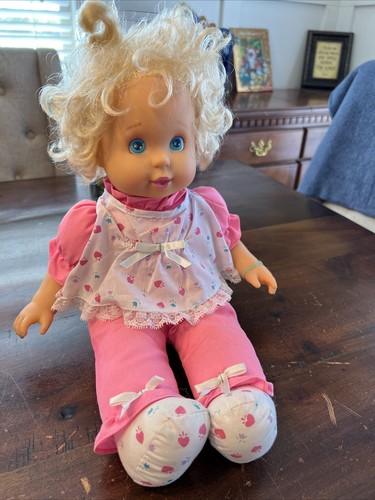 Vintage 1992 Tyco Baby Get Well 17” Talking Baby Doll Gets Sick