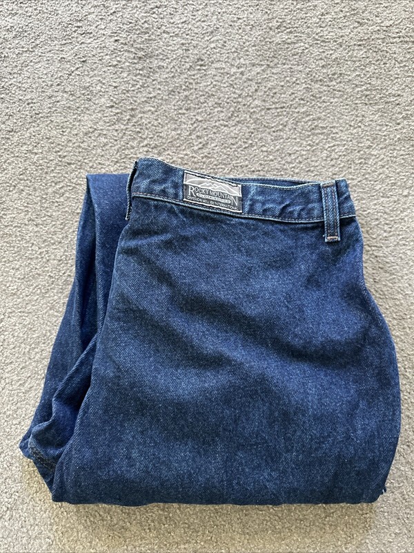 Vintage Rocky Mountain Womens Jeans Rockies High Waist 80s Western Wear W17 L35