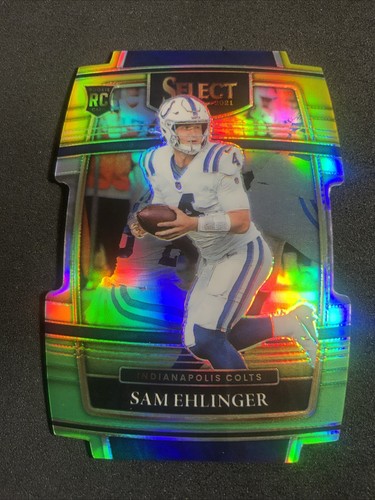 ボビー　グリーンS 2021 Panini Select #98 Sam Ehlinger Green and Yellow Prizm