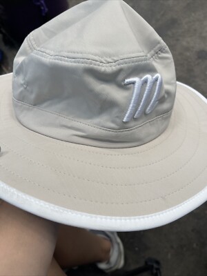 Marucci  Adult Stretch Bonnie Hat, Moisture-Wicking Sweatband - Tan/White H12