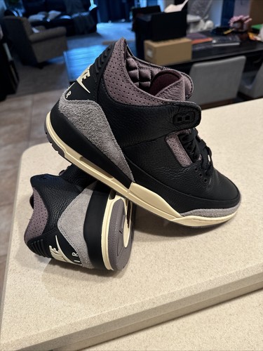 Pre-owned Jordan Size 12 - A Ma Maniére X Air  3 Retro While You Were Sleeping W In Black