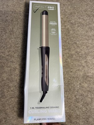 INFINITIPRO BY CONAIR Tourmaline Ceramic Curling Wand 1-Inch to 1/2-Inch