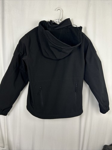 Rothco XL Tactical Jacket 9746 Black Full Zip Hooded Pockets Polyester