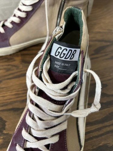 Pre-owned Golden Goose Nwb Suede/leather Slide Classic Sneakers Size 44 11 Tan Merlot