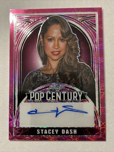 Stacy Dash 2024 Leaf Pop Century Metal Pink Scope Autograph