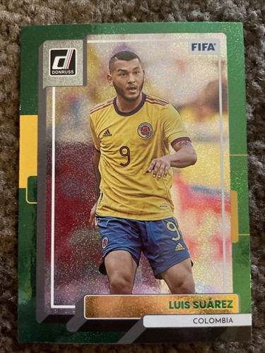 2022-23 Panini Donruss Green Foil Luis Suarez #150 Colombia FIFA
