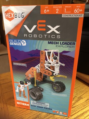 Hexbug Vex Robotics Mech Loader Explorer Build Genius 60+ Pieces Ages 6+ E14A
