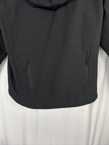 Rothco XL Tactical Jacket 9746 Black Full Zip Hooded Pockets Polyester