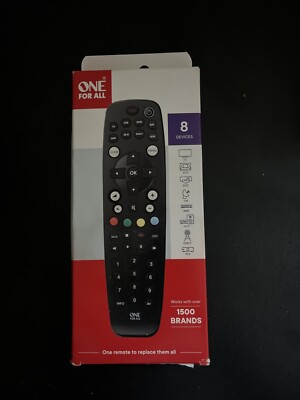 One For All TV-/Universal-Fernbedienung URC2981 One for All 8 Schwarz
