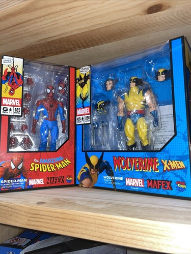 MAFEX No.096 Wolverine Comic Ver. & No.185 Spider-Man MAFEX No.096 Wolverine Comic Ver. & No.185 Spider-Man