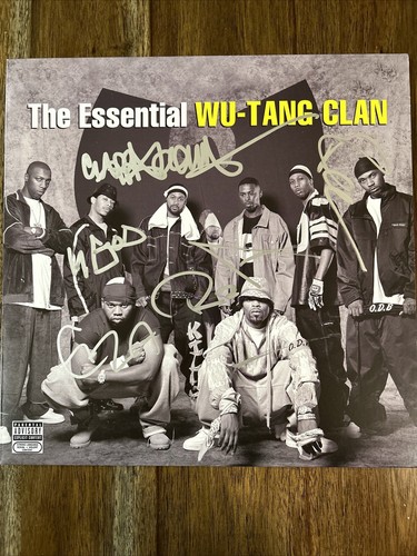Wu Tang Clan' Signed 'The Essential' Vinyl Album Record Wu