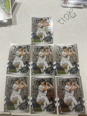 2021 Topps Chrome Garrett Crochet 7 Card RC Lot 