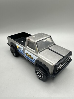 Tonka Pickup Truck 1980s Silver & Blue Mountains Vintage Metal Toy