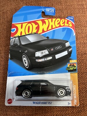 Hot Wheels 2022 HW Wagons Series #228 '94 Audi Avant RS2 Black w/ AEROs