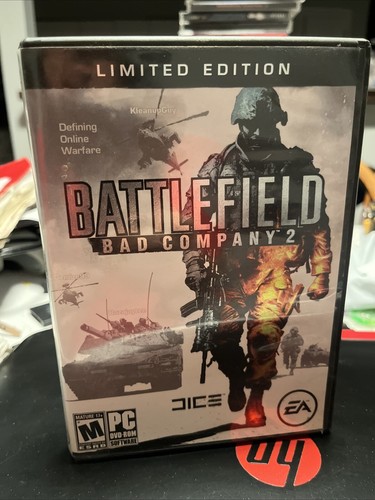 Battlefield: Bad Company 2 (PC, 2010) Limited edition No CD