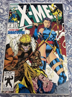 X-MEN #6 PSYLOCKE JIM LEE CLASSIC COVER 1992 hot book wolverine sabretooth