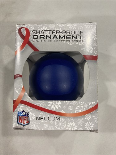 Chicago Bears Football NFL Round Shatterproof Christmas Tree Ornament Boxed