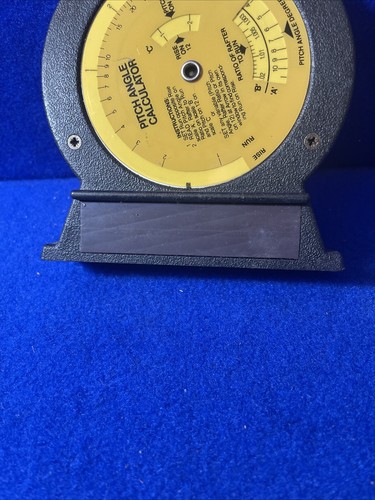 VTG SEARS CRAFTSMAN UNIVERSAL PROTRACTOR MAGNETIC BASE PITCH ANGLE CALCULATOR