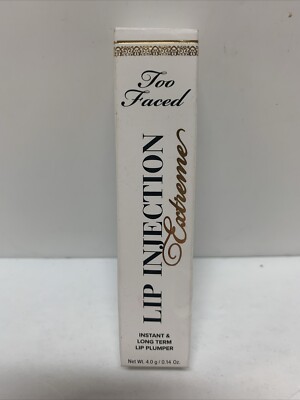 Too Faced Clear Lip Injection Extreme Lip Plumping Gloss - Full Size 0.14oz #359