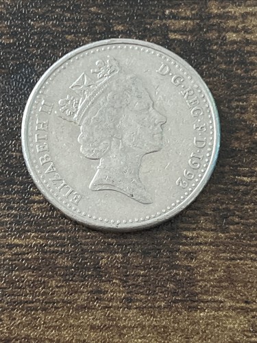 1992 Great Britain UK 10 Pence Queen Elizabeth II Actual