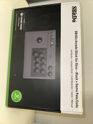8BitDo Arcade Stick For Xbox- Black+Game Pass Code