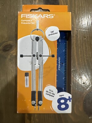 Fiskars Protractor and Compass Set
