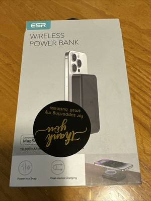 New ESR Wireless Power Bank (Halolock) 10,000Mah MagSafe- Black