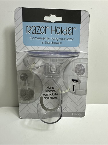 Evriholder Power Lock Suction Razor Holder W Extra Hook