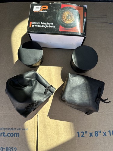 Battery Premium 58mm 2.2X ,0.43X Professional Telephoto Lens