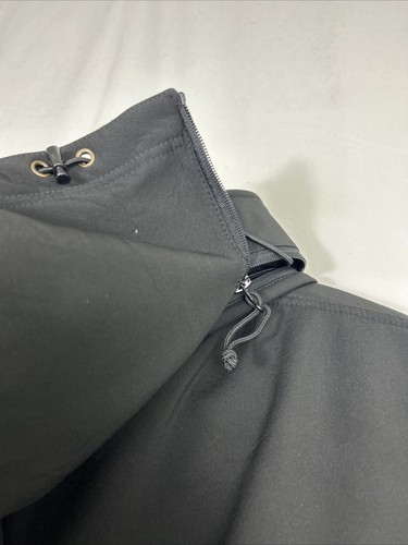 Rothco XL Tactical Jacket 9746 Black Full Zip Hooded Pockets Polyester