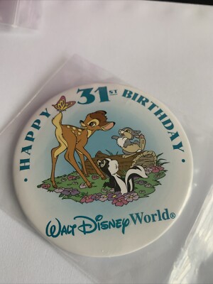 Badge Button Happy 31 St Birthday Walt Disney World