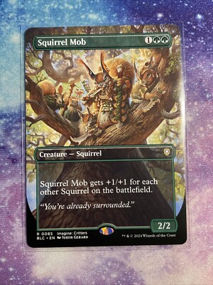 MTG Squirrel Mob (Borderless) Bloomburrow Commander Near Mint