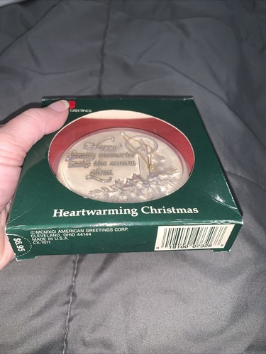 Vintage American Greetings “Happy Family Memories Make The Season Glow” Ornament