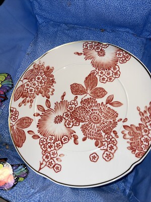 NEW Vista Alegre Coralina CHARGER PLATE w/ Gold Rim by Oscar de la Renta - 13'' D