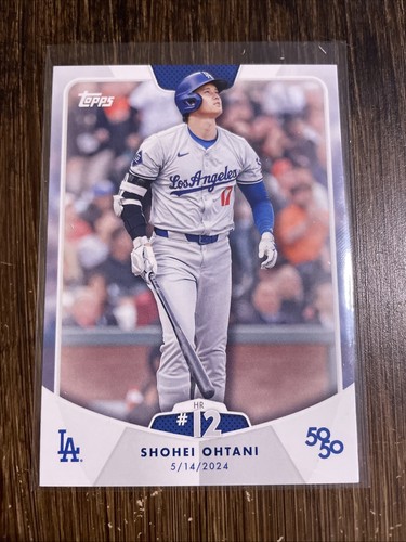 2024 Topps 50/50 Shohei Ohtani #22 Home Run HR #12 Los