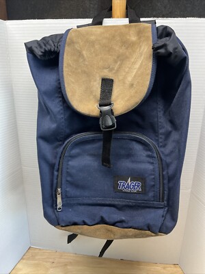 Trager Backpack Blue Made In USA