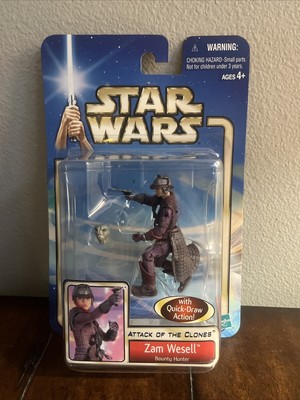 Hasbro Star Wars Episode 2 - Zam Wesell with Face Reveal Action Figure