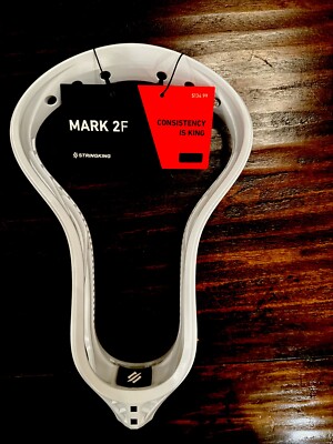 Stringking Mark 2F Lacrosse Unstrung Head for Face Off/ Midfield- White **NEW**