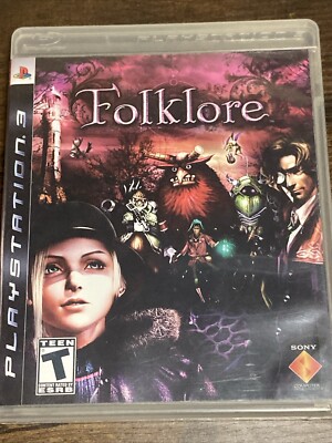 Folklore (Sony PlayStation 3 PS3, 2007) - Complete w/ Registration card. A2