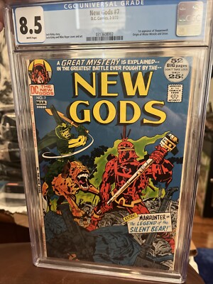 New Gods #7 CGC 8.5 White Pages First Steppenwolf