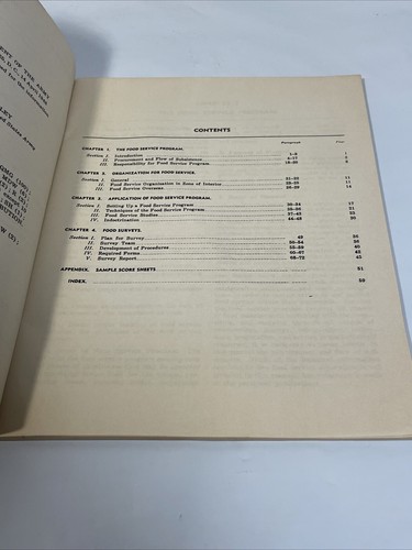 1948 Food Service Supervision Training Book US Army Military Booklet Mess KP