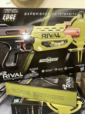 Nerf Rival Mercury XIX-500 Edge Series Blaster with Target & 5 Rounds (New)