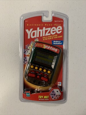 New Vintage 1999 Milton Bradley Yahtzee Electronic Handheld Game #04511 Sealed