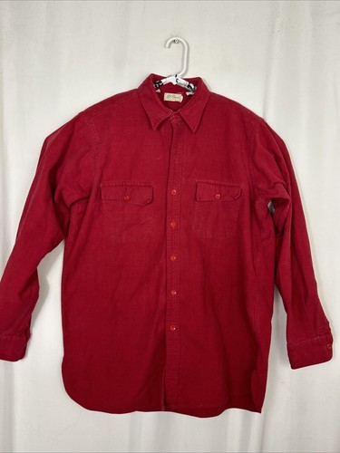 Vintage 50s/60s LL Bean Mens Large Long Sleeve Button Up