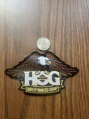 Large Eagle Gold Patch ~ Harley Davidson Owners Group HOG H.O.G.