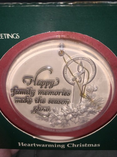Vintage American Greetings “Happy Family Memories Make The Season Glow” Ornament